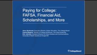 Paying for College FAFSA Financial Aid Scholarships and More [upl. by Ardnauq]