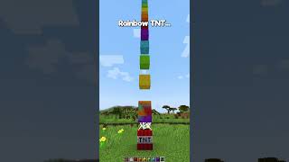 Minecraft Rainbow TNT🌈もういいよ shorts [upl. by Hakan]