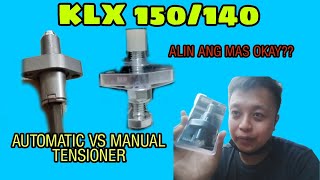 KLX 150140  Automatic timing chain tensioner vs Manual  Shoutout [upl. by Neirual500]