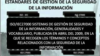 ESTÁNDARES DE GESTIÓN DE LA SEGURIDAD DE LA INFORMACIÓN [upl. by Myrta]