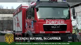 INCENDIU MATINAL ÎN CAPITALĂ [upl. by Nemlaz799]