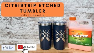 Citristrip Etched Powder Coated Tumblers with Silhouette [upl. by Geraldine690]