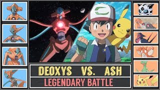 Legendary Pokémon Battle ASH vs DEOXYS Pokémon SunMoon  Hoenn Battle [upl. by Dimitri]