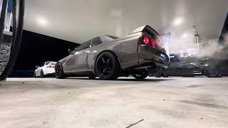 94 Nissan Skyline R32 GTR Tomei Exhaust Rev And Pop [upl. by Nabru]