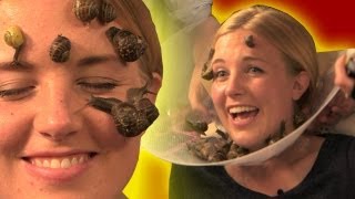 Snails on face Guinness World Record Attempt  Earth Unplugged with GWROMG [upl. by Aramahs233]