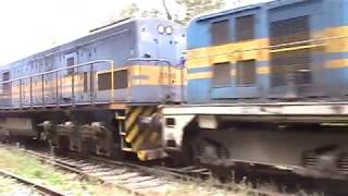 Trenes de AFE UruguayquotCarguero con tres locomotorasquot [upl. by Jamal898]