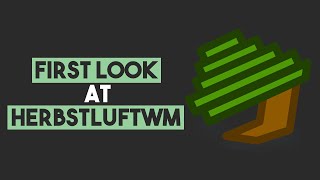 Herbstluftwm Install and First Look  LIVE [upl. by Teyugn]