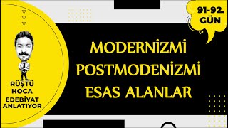 Modernizmi Postmodernizmi Esas ALANLAR  9192GÜN  RÜŞTÜ HOCA [upl. by Wight650]