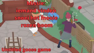 HOE iemand de rozenstruik kan laten snoeien Untitled Goose spel TUTORIAL naamloze gans [upl. by Olatha]