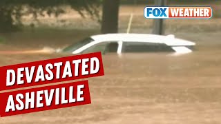 Catastrophic Flooding Mudslides Strike Asheville North Carolina [upl. by Ramahs]