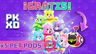 ¿Cómo obtener GRATIS 5 Pet Pods de Los Ositos Cariñositos ☆ PK XD Care Bear SORTEO CERRADO pkxd [upl. by Ahtnahc]