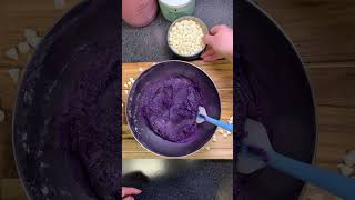 Ube Mochi Chip Cookies Super Easy Using traderjoes Ube Mochi Pancake and Waffle Mix shorts [upl. by Sergias]