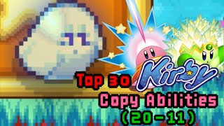 Top 30 Kirby Copy Abilities2011 [upl. by Ardnassak]