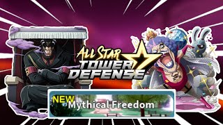 All Star Tower Defense  How to Solo New Mythical Freedom Raid [upl. by Schreibe]