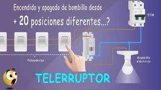 Como funciona un TELERRUPTOR  Instalaciones eléctricas domiciliarias [upl. by Doelling605]