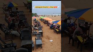 Calangute beach Goa ⛱️ baga beach  Goa beach resort shortvideo Goa beach [upl. by Sylirama]