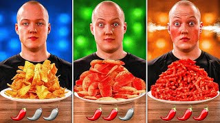 Spicy vs Spicier vs Spiciest Chips by VANZAI [upl. by Richards]