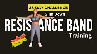 GET FIT FAST with 28 Day Resistance Band Challenge [upl. by Nnylecyoj]