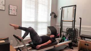 Pilates workout on a Stott Reformer [upl. by Durwyn]