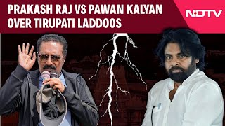 Tirupati Laddu Controversy  Prakash Raj Vs Pawan Kalyan Over Tirupati Laddoos [upl. by Yelsehc]