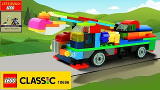 LEGO 10696 Car Gradall How to build LEGO Classic 10696 Save Money amp Space with Lego Classic [upl. by Nosniv]