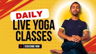 Daily Yoga day 12  Weight loss yoga yoga pranayam yogalive [upl. by Jillian]