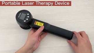 Handheld 5W 808nm 650nm Cold Laser Therapy Device Muscle Relax Back Neck Pain [upl. by Celin501]