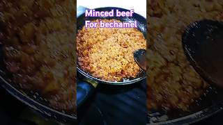 Minced beef for bechamelfood cooking ytshorts [upl. by Ethelstan]