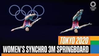 Diving Full Womens Synchronised 3m Springboard  final  Tokyo 2020 Replays [upl. by Berneta196]