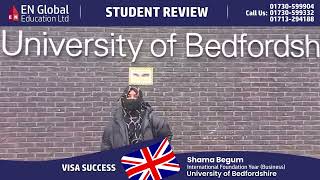 University of Bedfordshire visa success story [upl. by Etnaud]