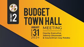 2024 Budget Town Hall  District 2 [upl. by Rodney]