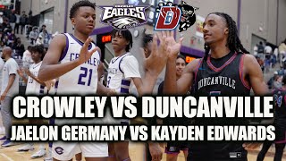 Duncanville vs Crowley Kayden Edwards and BJ Davis Tuff backcourt [upl. by Htiduj]