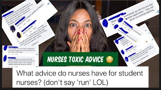 Weird Nurses Advice to Student Nurse 😳REACTION VIDEO [upl. by Nylekcaj]