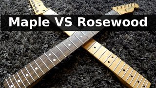 ROSEWOOD vs MAPLE  Guitar Tone Comparison [upl. by Colwell]