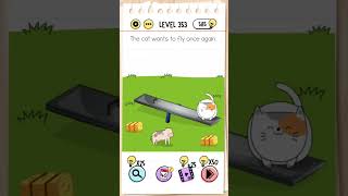 The cat wants to fly once again  Brain Test Tricky Puzzles Level 353 Short gaming braintest [upl. by Talanta]