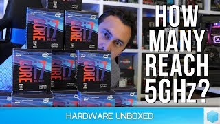 Overclocking Ten Corei7 8700K CPUs Part 2 The Retail Test [upl. by Lokcin]