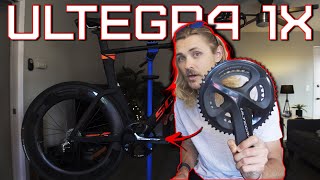 How To Swap Shimano Ultegra Chainrings and Cranks  My Garbaruk 1X TT Setup [upl. by Nossaj608]