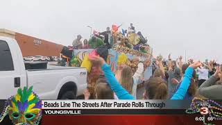 Youngsville Mardi Gras Parade [upl. by Hpeseoj]