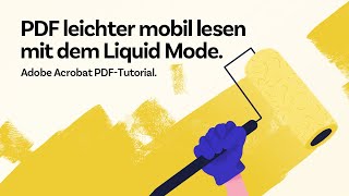 PDF leichter lesen mit dem Liquid Mode der Adobe Acrobat Reader App  Adobe PDF Tutorial [upl. by Cameron]