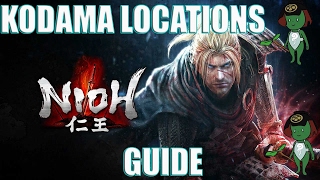 Nioh The Watcher In Darkness Kodama Locations [upl. by Atokad]