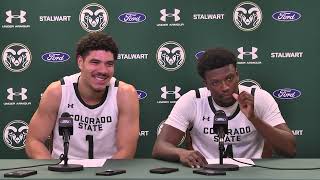 Colorado State Basketball M Player PostGame Boise State [upl. by Switzer]