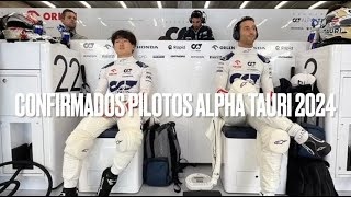 Confirmados pilotos Alpha Tauri para 2024 [upl. by Lashonde482]