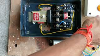 How to the 3phase LT automatic connection with motor starter [upl. by Proffitt]