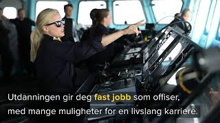 Militære studier med fordypning i ledelse navigasjon og sjømakt  Forsvaret Sjøkrigsskolen [upl. by Leuqram71]