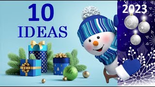 10 Christmas Ornaments ideas for Christmas Tree🎄Affordable Christmas Decoration craft ideas🎄DIY [upl. by Anya3]