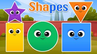 Shapes Song  Shapes song for kids  preschool and learning video for kids  Learn Shapes [upl. by Alyled901]