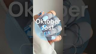 nägel für Oktoberfest  Nägel Idee für die Wiesen mit Brezel nageldesign nägeldesign nailinspo [upl. by Idnem]