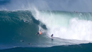 Surfing Thanksgiving XXL Swell In Hawaii [upl. by Nol]