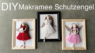 DIY Tutorial Anleitung Makramee Schutzengel selber machen Glücksbringer Geschenkidee BinnBonn [upl. by Garry]