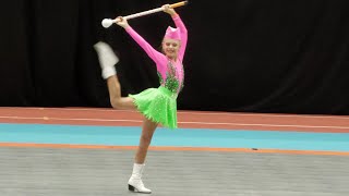 Mażoretki Cieszyńskie Gwiazdeczki  solo mace junior  majorettes  Ostrava 2023 WM Championship [upl. by Moia]